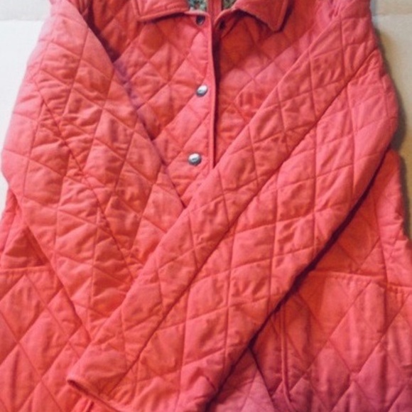Vineyard Vines Size Small Pink and Blue Women's Reversible Quilted Jacket - Picture 3 of 10